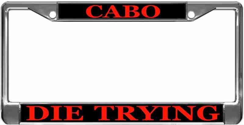 Cabo - metal license plate frame